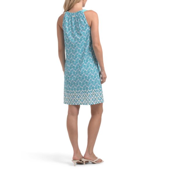 CABANA LIFE Blue Upf 50 Rosemary Beach Mini Shift Dress - Picture 2 of 2